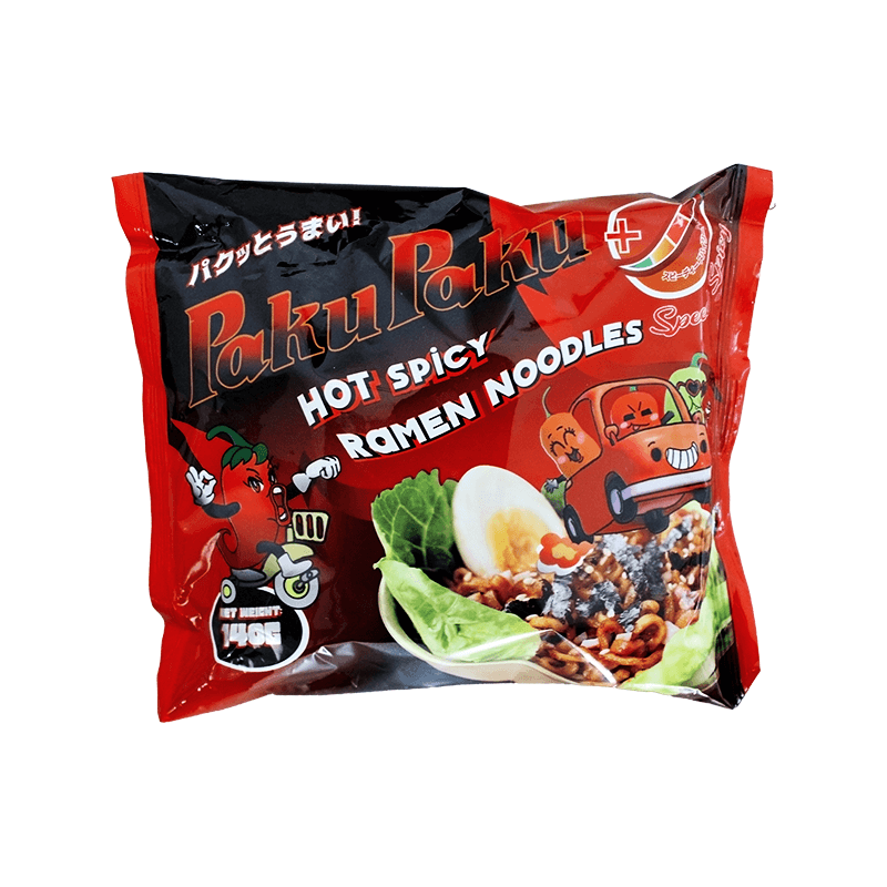 Läs mer om PakuPaku Ramen Nudlar - Speedy Spicy 140g
