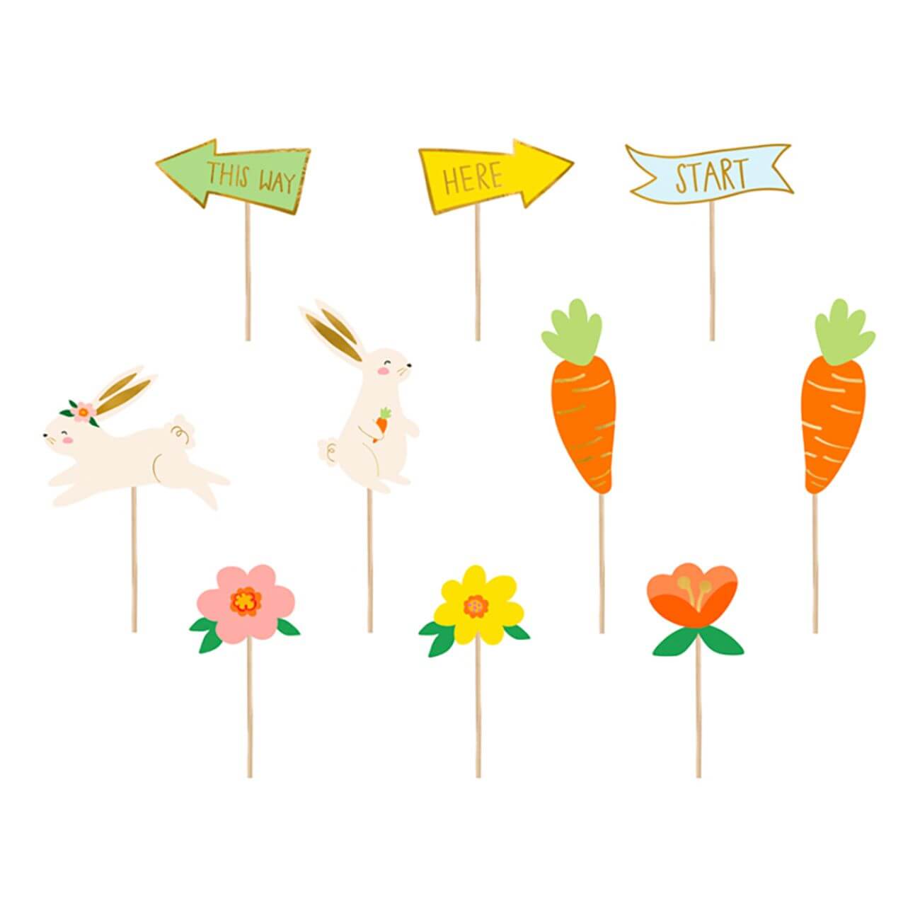 Äggjakt Skyltar Mix | Festartiklar | Gottegrisen
