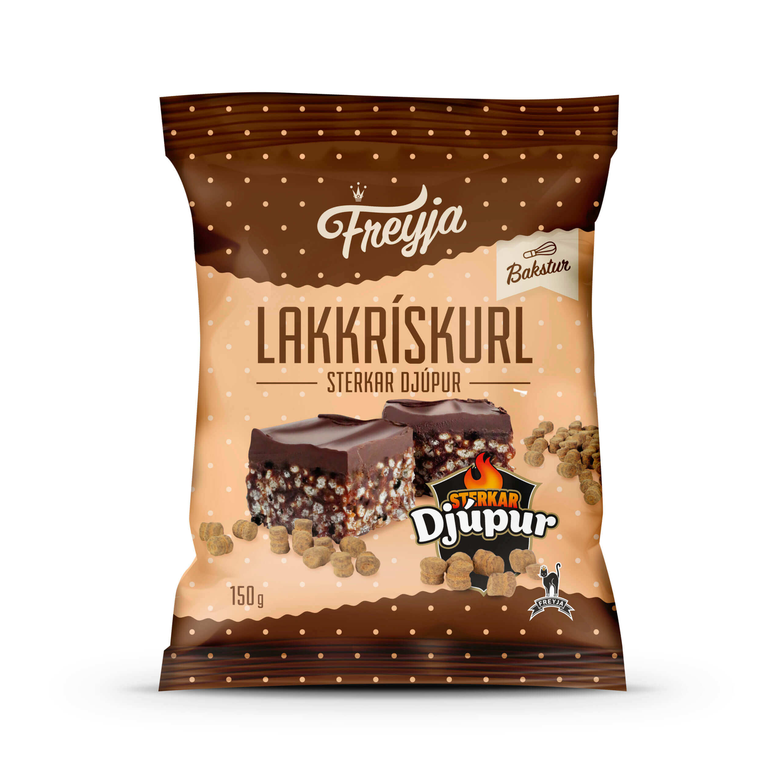 Läs mer om Freyja Lakkriskurl Sterkar Djupur 150g