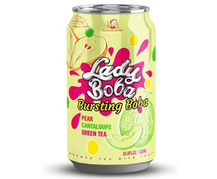 Läs mer om Lady Boba Pear Cantaloupe Bubble Tea 320ml