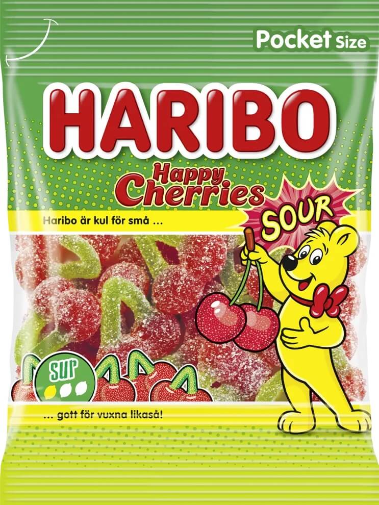 Läs mer om Haribo Happy Cherries Sour 75g