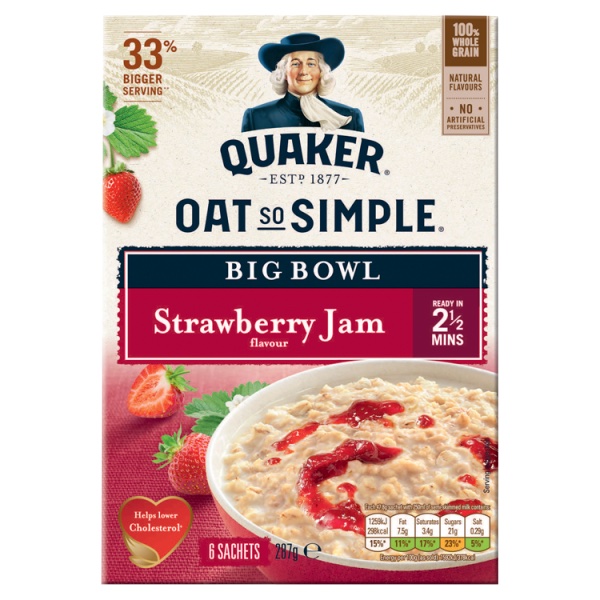 Läs mer om Oat So Simple Big Bowl Strawberry Jam 286g