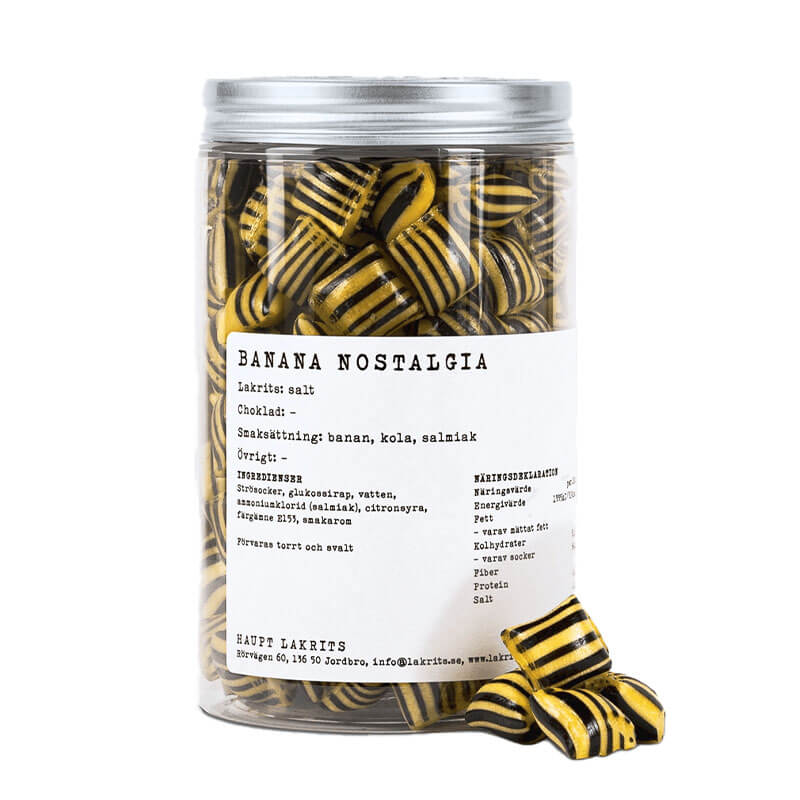 Läs mer om Haupt Lakrits - Banana Nostalgia 250g