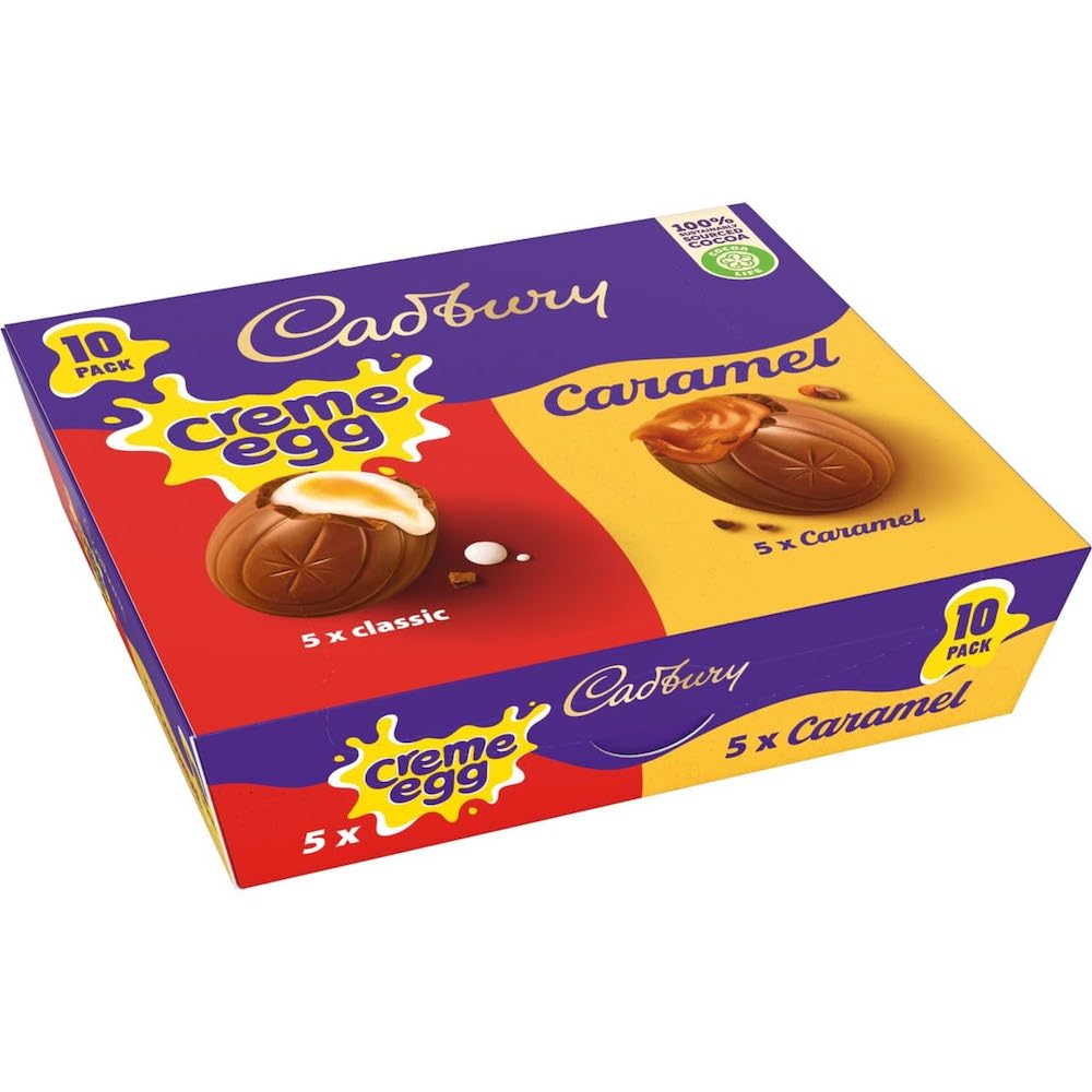 Läs mer om Cadbury Creme Egg and Caramel Egg Mix 10-pack
