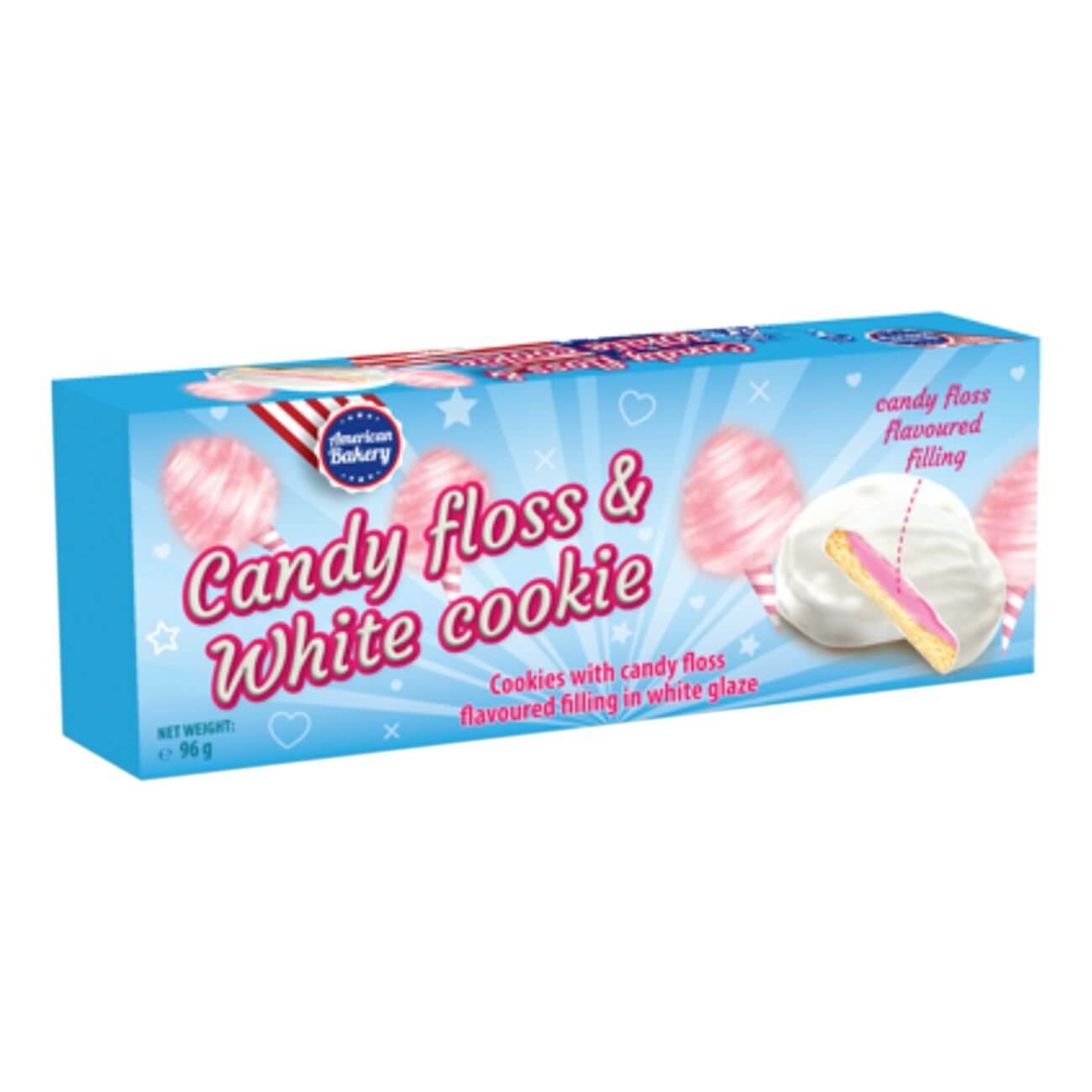 Läs mer om American Bakery Candyfloss & White Cookie 96g