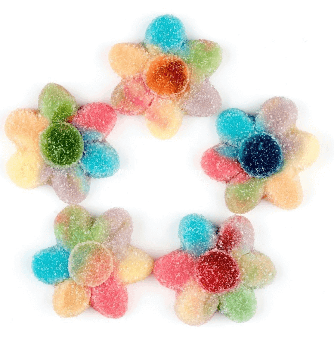 Läs mer om DP Sugared Rainbow Flowers 1kg