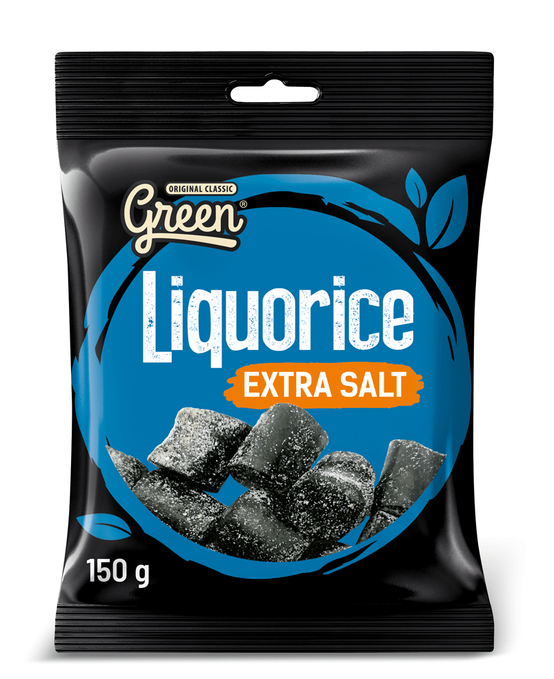 Läs mer om Green Original Liquorice Extra Salt 150g