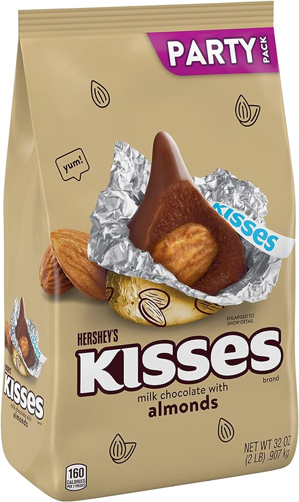 Läs mer om Hersheys Kisses With Almonds 907g