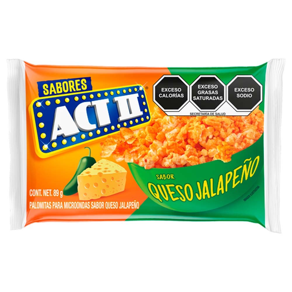 Act II Cheddar Jalapeno Microwave Popcorn 89g
