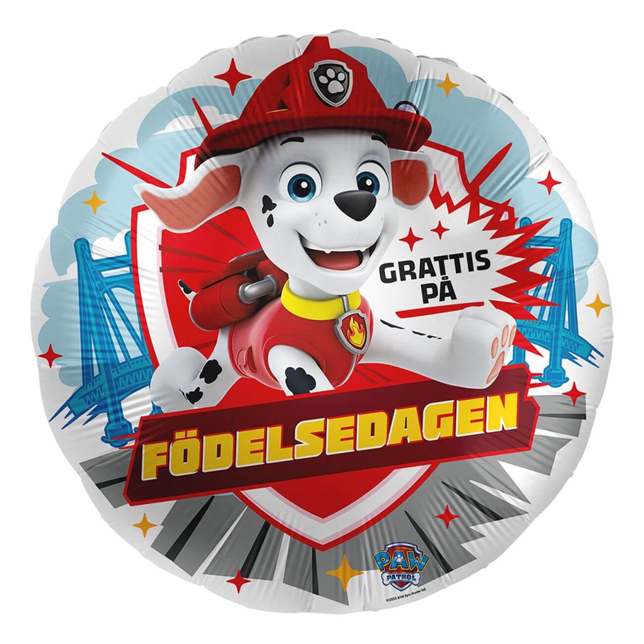 Läs mer om Folieballong Paw Patrol Marshall Grattis På Födelsedagen