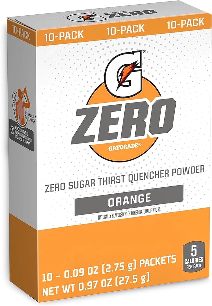 Läs mer om Gatorade Zero Thirst Quencher Powder Orange 27g