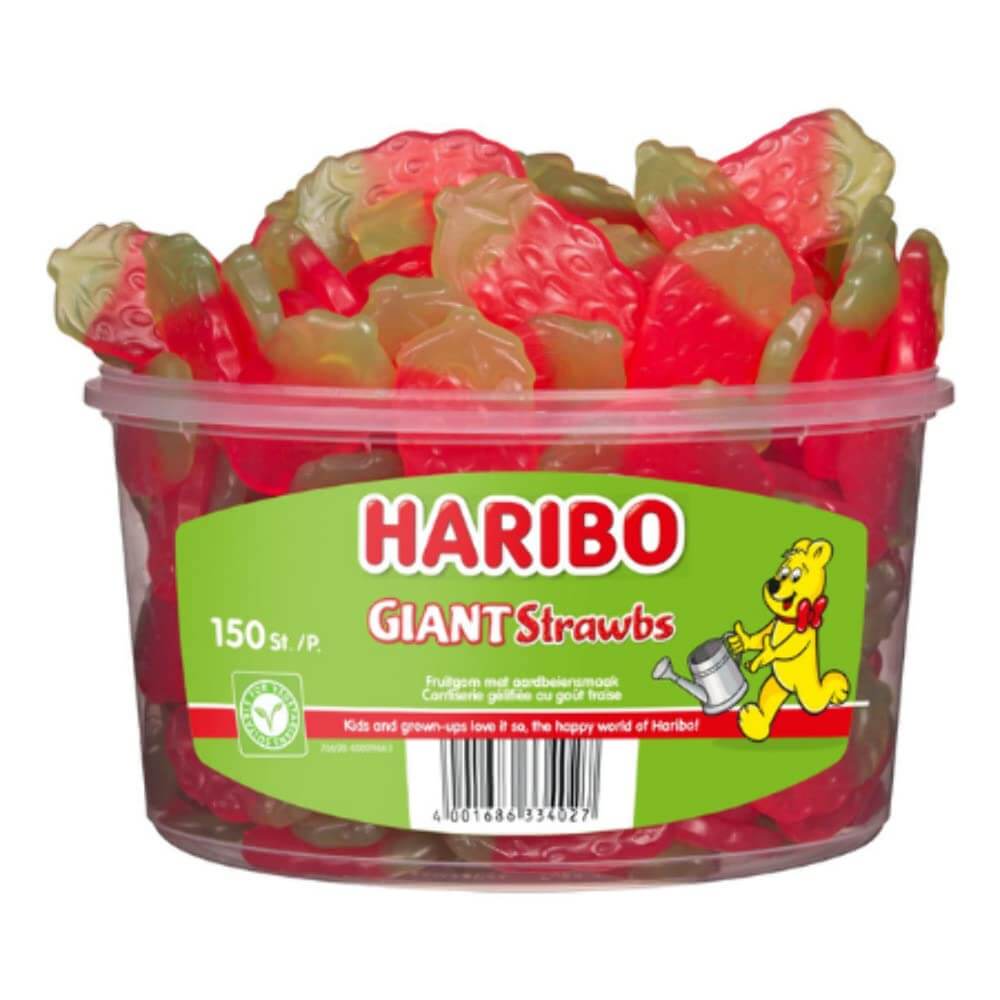 Läs mer om Haribo Giant Strawbs 1.35kg