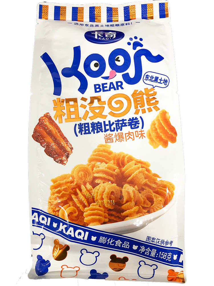 Kaqi Bear Snacks Biffsmak 158g | Asiatiska Produkter | Gottegrisen