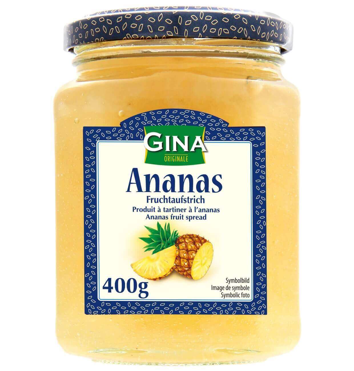 Läs mer om Gina Pineapple Fruit Spread 400g