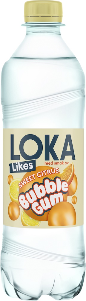 Loka Likes Sweet Citrus Bubble Gum 50cl