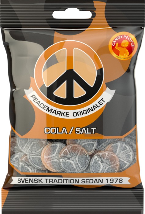 Läs mer om Peacemärke Cola/Salt 80g