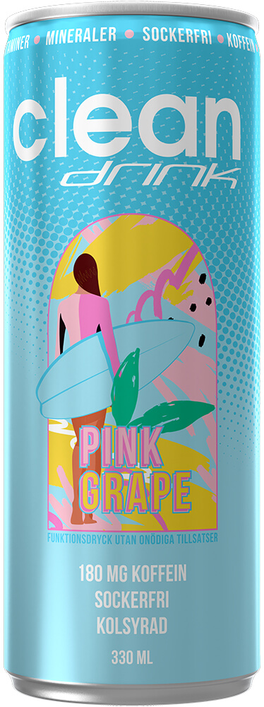 Läs mer om Clean Drink - Pink Grape 33cl