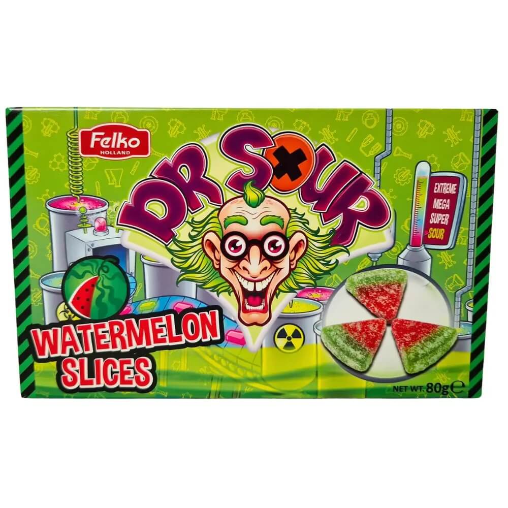 Läs mer om Dr Sour Watermelon Slices 80g