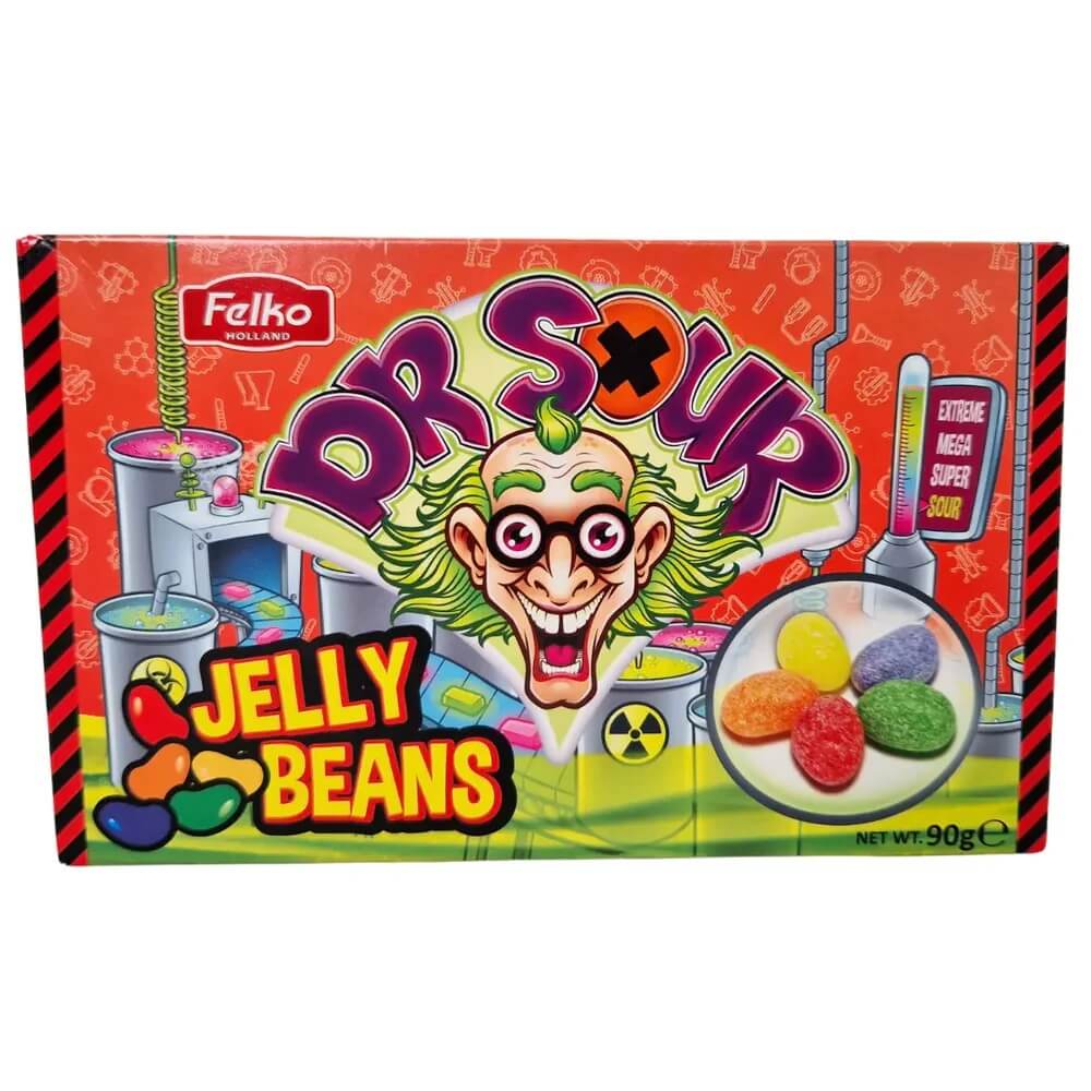 Läs mer om Dr Sour Jelly Beans 90g