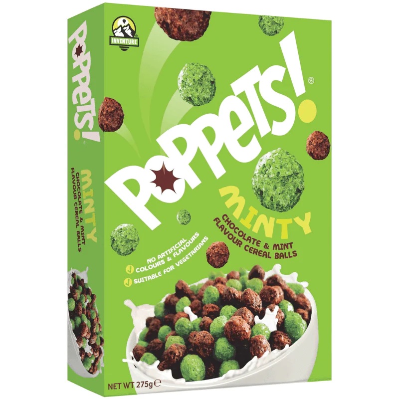 Läs mer om Poppets Minty Cereal 275g