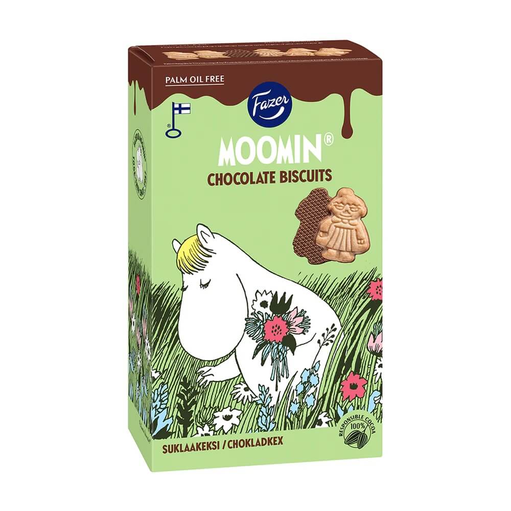 Läs mer om Fazer Moomin Chocolate Biscuits 175g