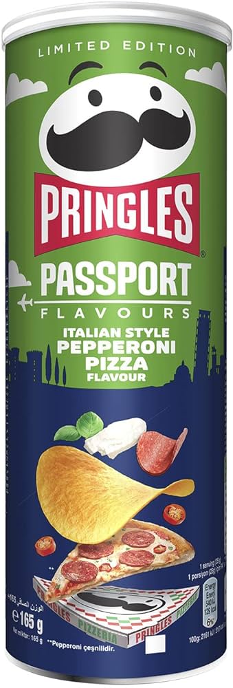 Läs mer om Pringles Passport Italian Style Pepperoni Pizza 165g