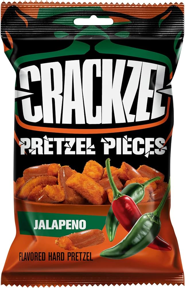 Läs mer om Crackzel Pretzel Pieces Jalapeno 85g