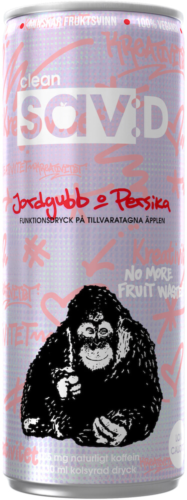 Läs mer om Clean Drink Sav:D - Jordgubb Persika 33cl