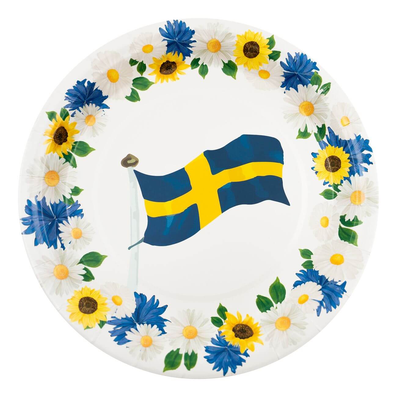 Läs mer om Papperstallrikar Svenska Blommor 8-pack