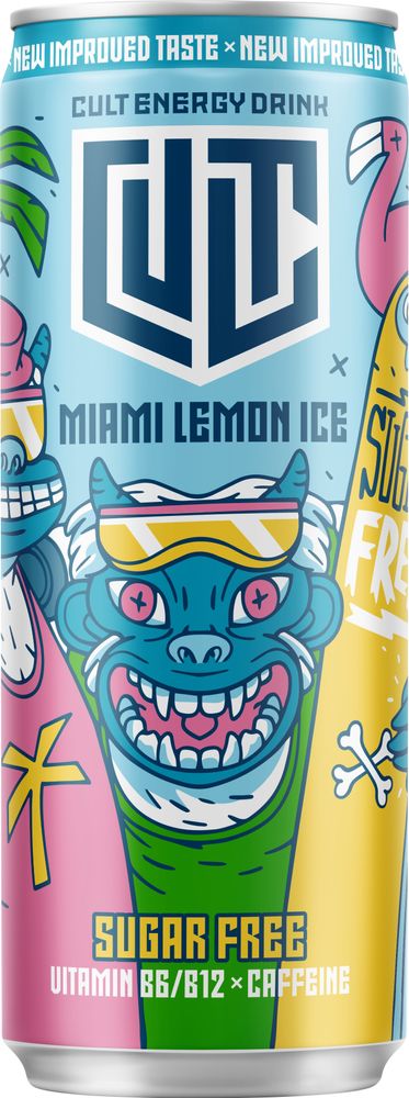 Läs mer om CULT Energy Miami Lemon Ice 33cl