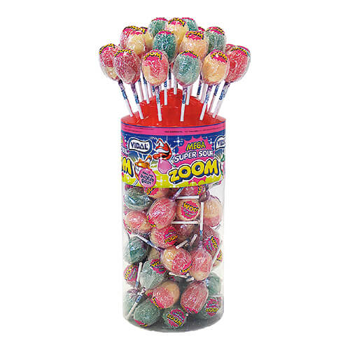 Läs mer om Vidal Zoom Super Sour Gum Lollies 50st