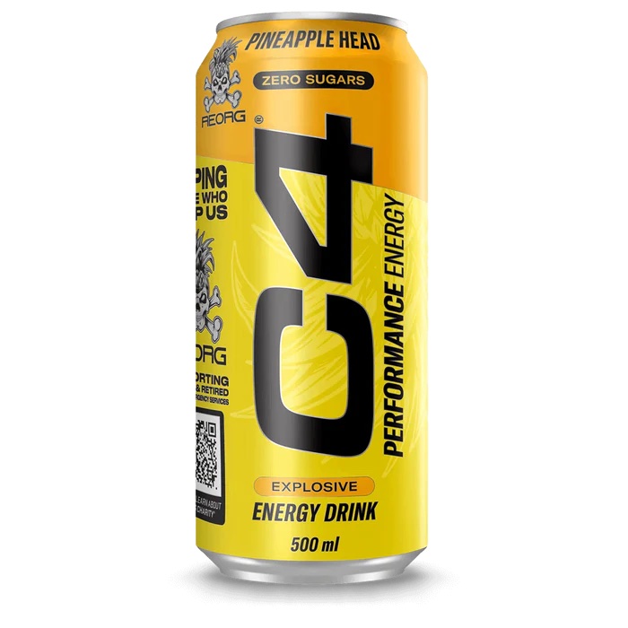 C4 Energy Drink Pineapple Head 50cl