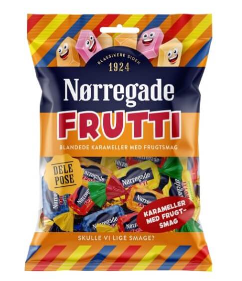 Läs mer om Norregade Frutti Fruktkola 80g