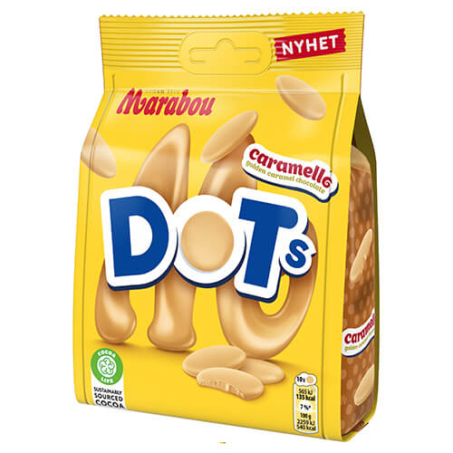 Läs mer om Marabou Dots Caramello 120g