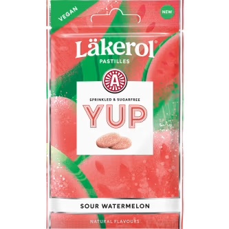 Läs mer om Läkerol YUP Sour Watermelon 30g