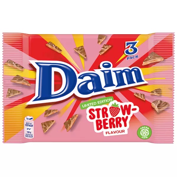 Läs mer om Daim Strawberry 3-pack 84g