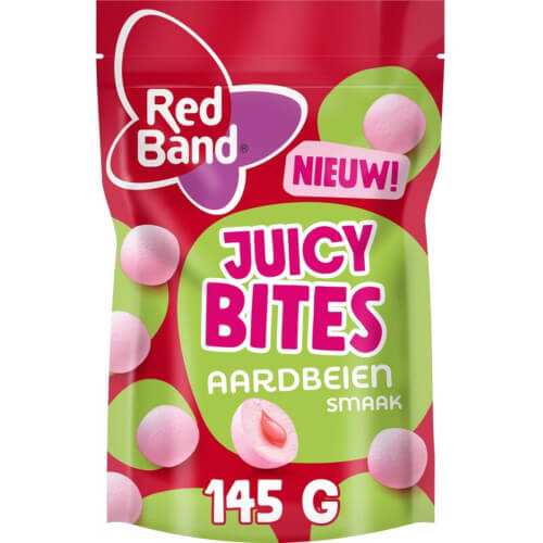 Läs mer om Red Band Juicy Bites Strawberry 145g