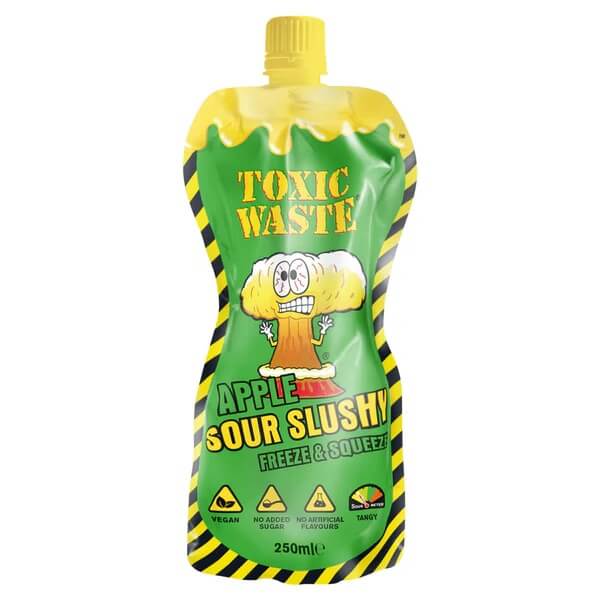 Läs mer om Toxic Waste Sour Slushy Apple 250ml