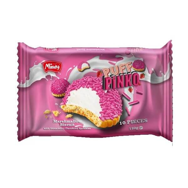 Läs mer om Mindy Puff Pinko Biscuit 120g