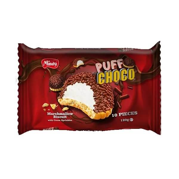 Läs mer om Mindy Puff Choco Biscuit 120g