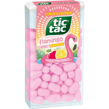 Läs mer om Tic Tac Flamingo Cherry Lemonade 12g