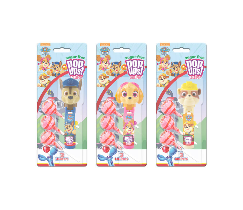 Läs mer om Paw Patrol Blister Lolly Pop Up Sugarfree 30g