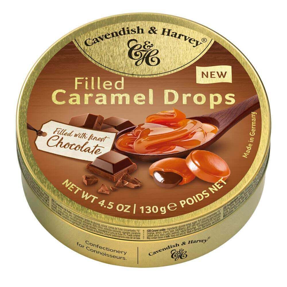 Läs mer om Cavendish & Harvey Caramel Choco Filled Drops 130g