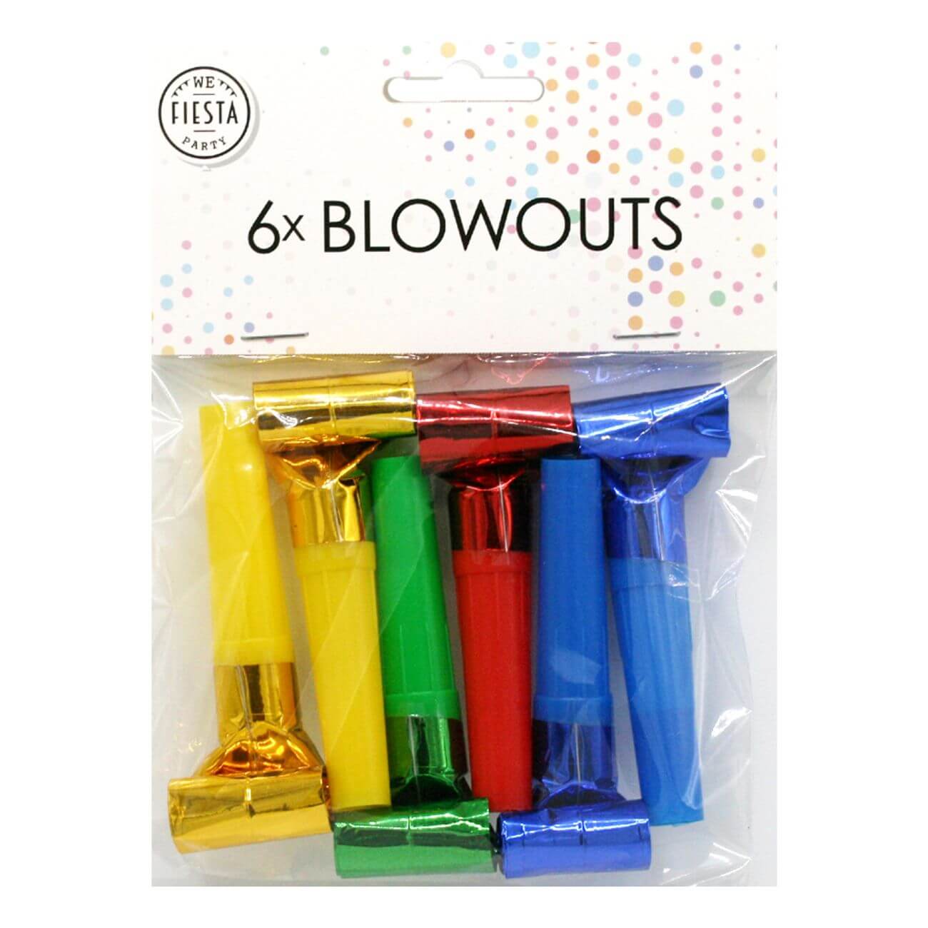 Blåsormar Metallic Flerfärgade 6-pack