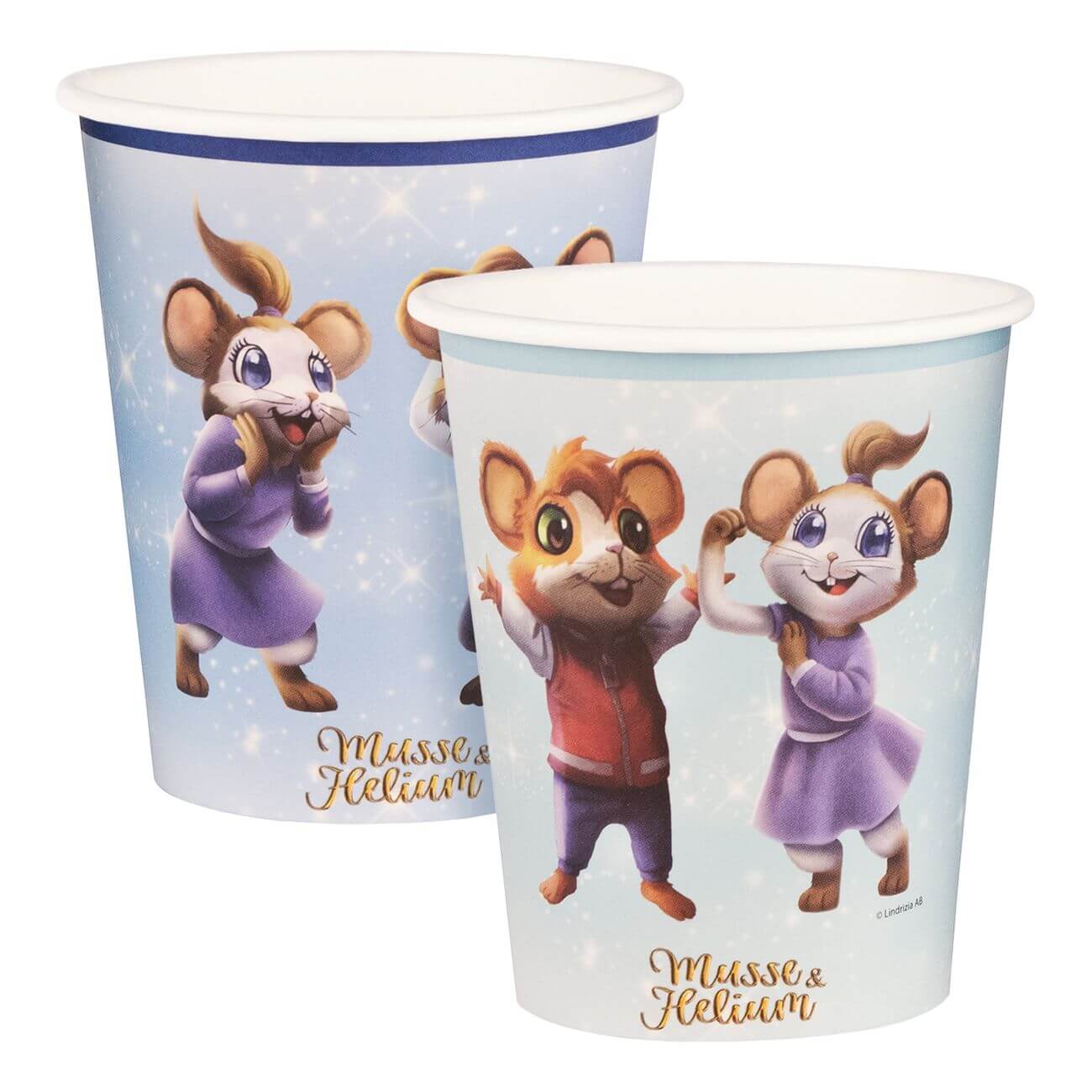 Pappersmuggar Musse & Helium 8-pack | Festartiklar - Engångsartiklar | Gottegrisen