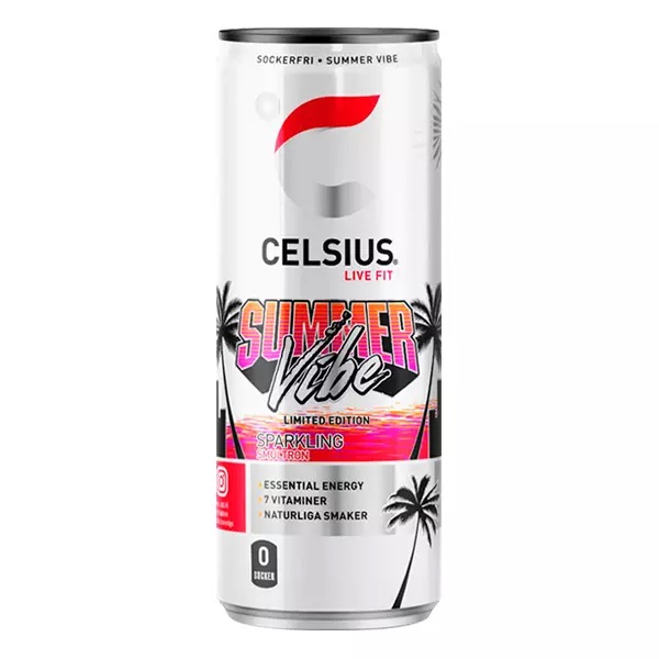 Celsius Summer Vibe - Smultron 355ml