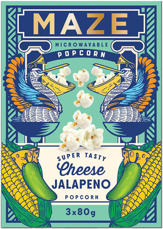 Läs mer om MAZE Popcorn Cheesy Jalapeno 3-pack 240g
