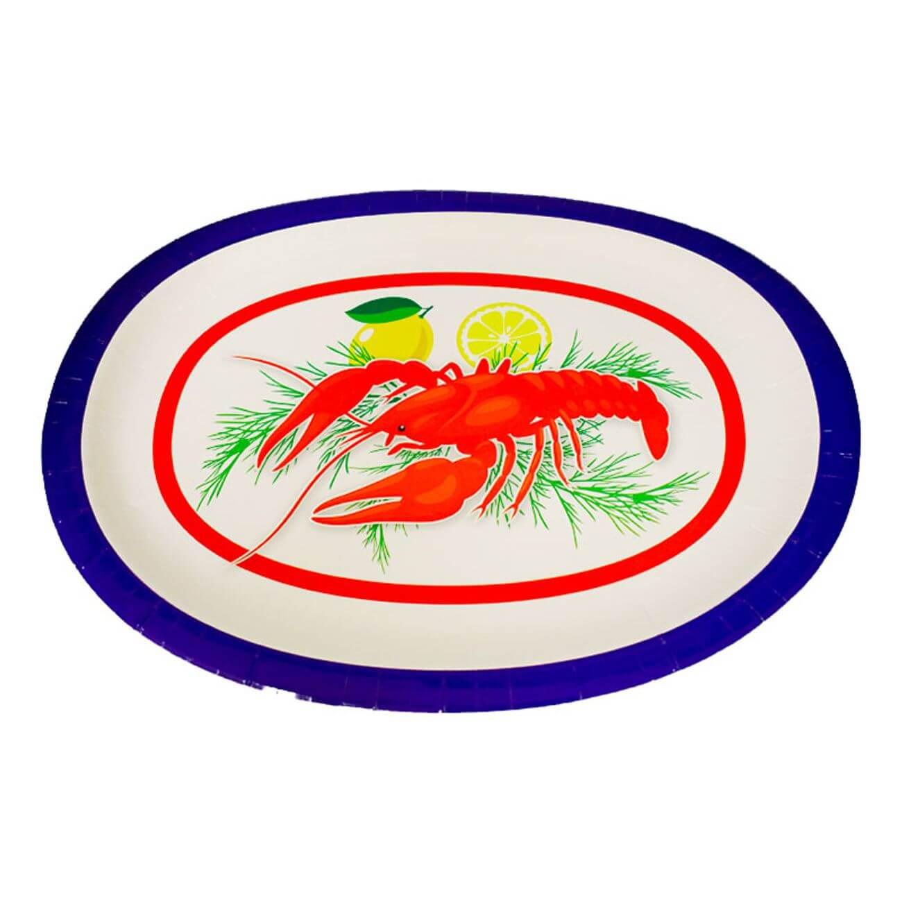 Kräftskiva Serveringsfat 4-pack | Festartiklar - Engångsartiklar | Gottegrisen