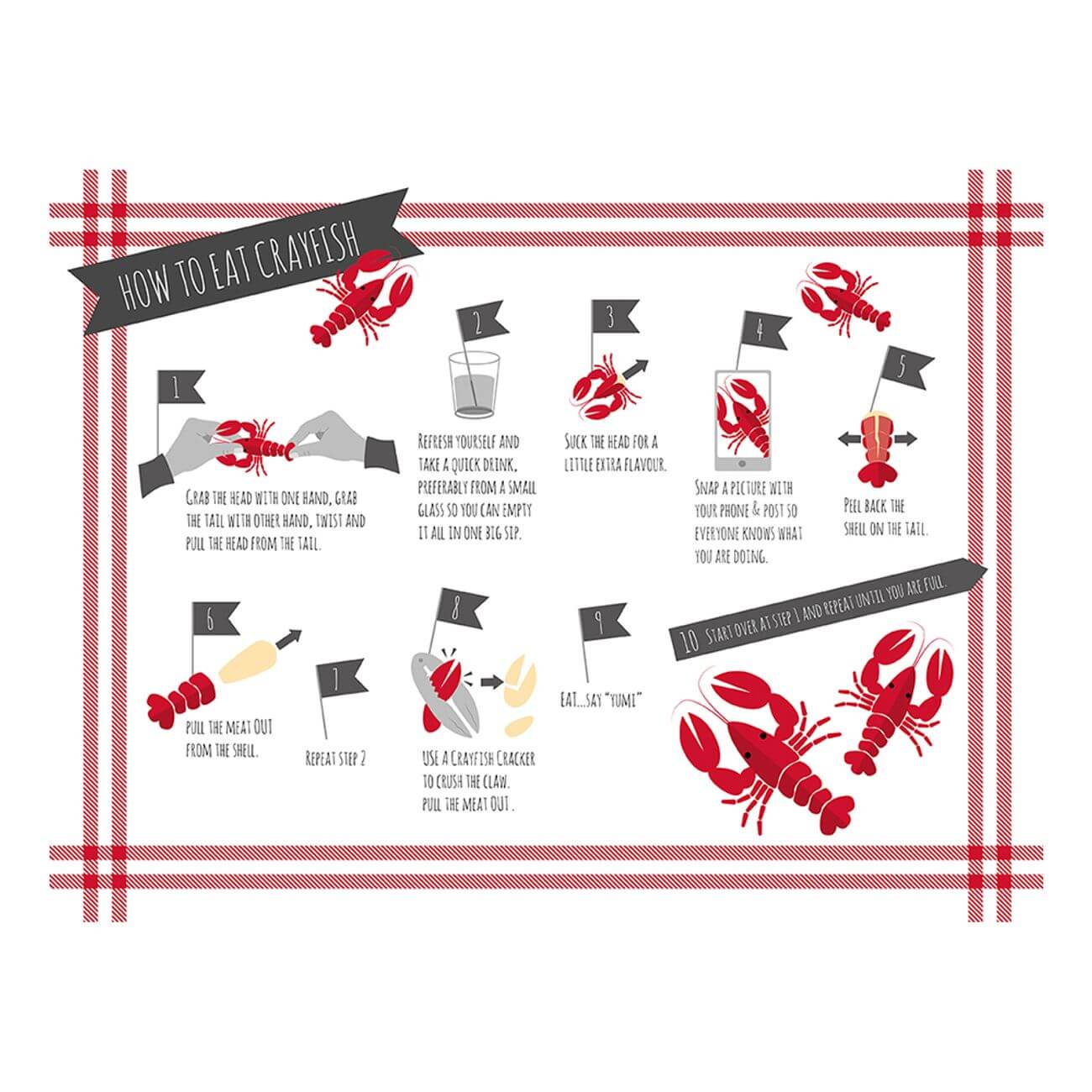 Kräfttablett med Instruktioner 8-pack