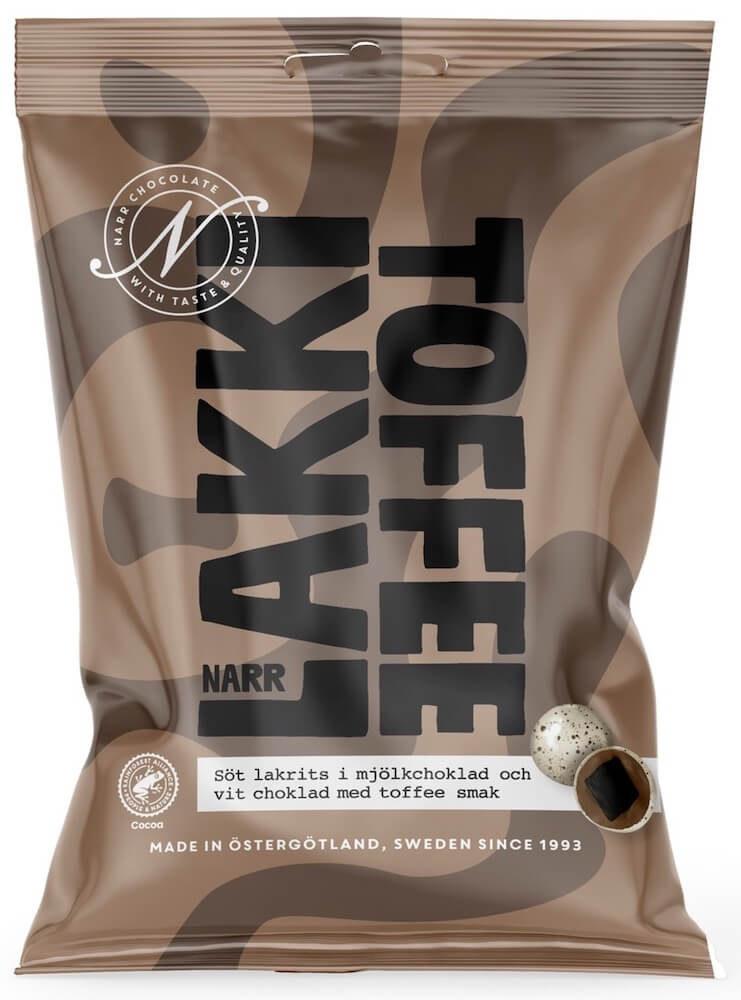 Läs mer om Narr Lakki Toffee 100g